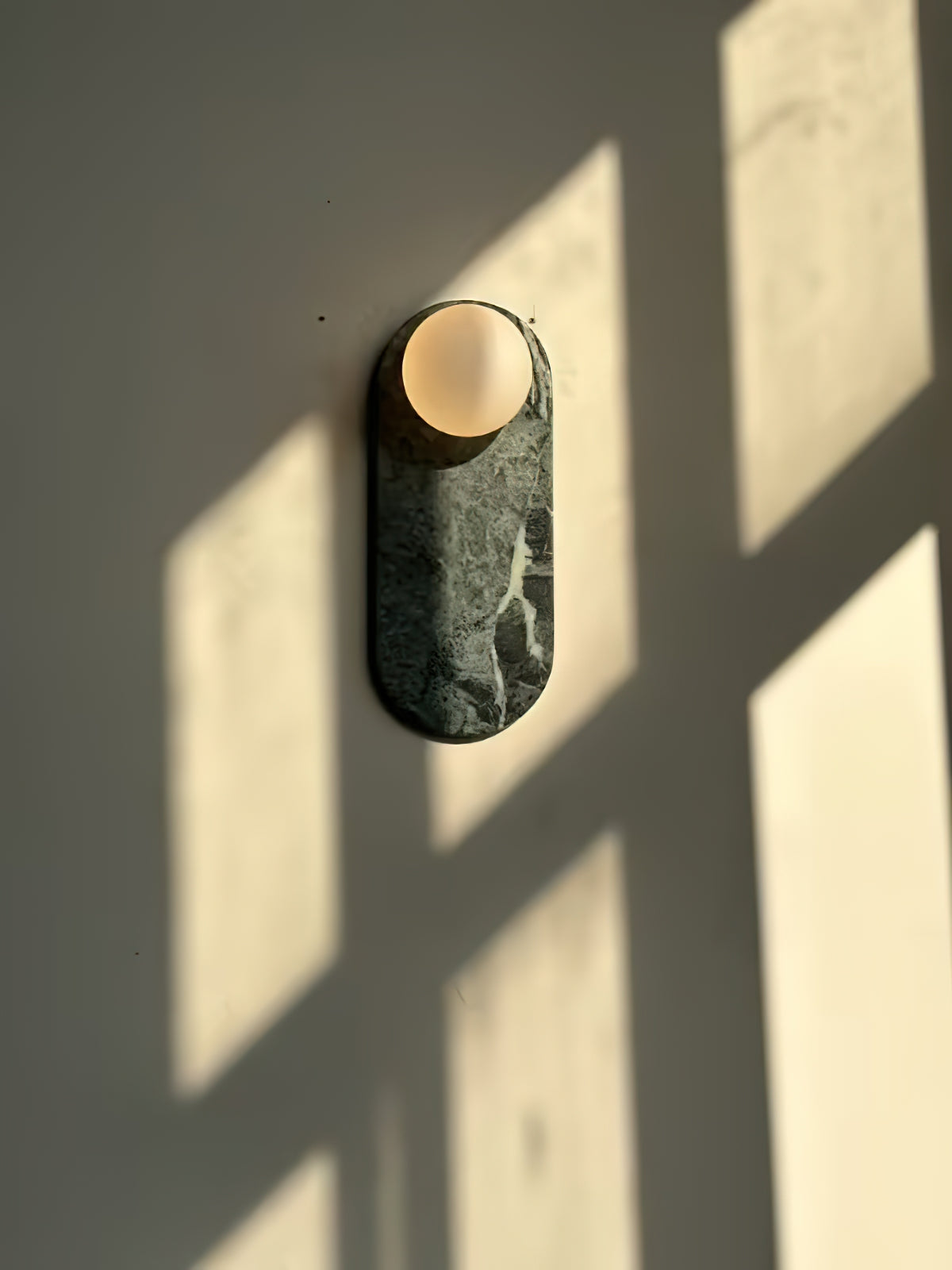 Lucie Premium Nordic Oval Marble Glass Wall Lamp - Letslighting