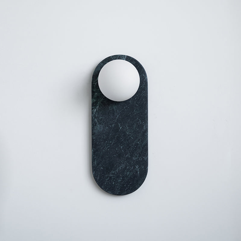 Lucie Premium Nordic Oval Marble Glass Wall Lamp - Letslighting