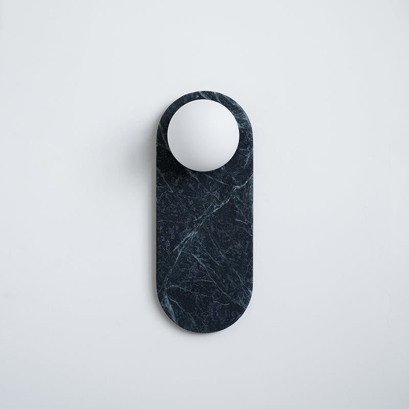 Lucie Premium Nordic Oval Marble Glass Wall Lamp - Letslighting