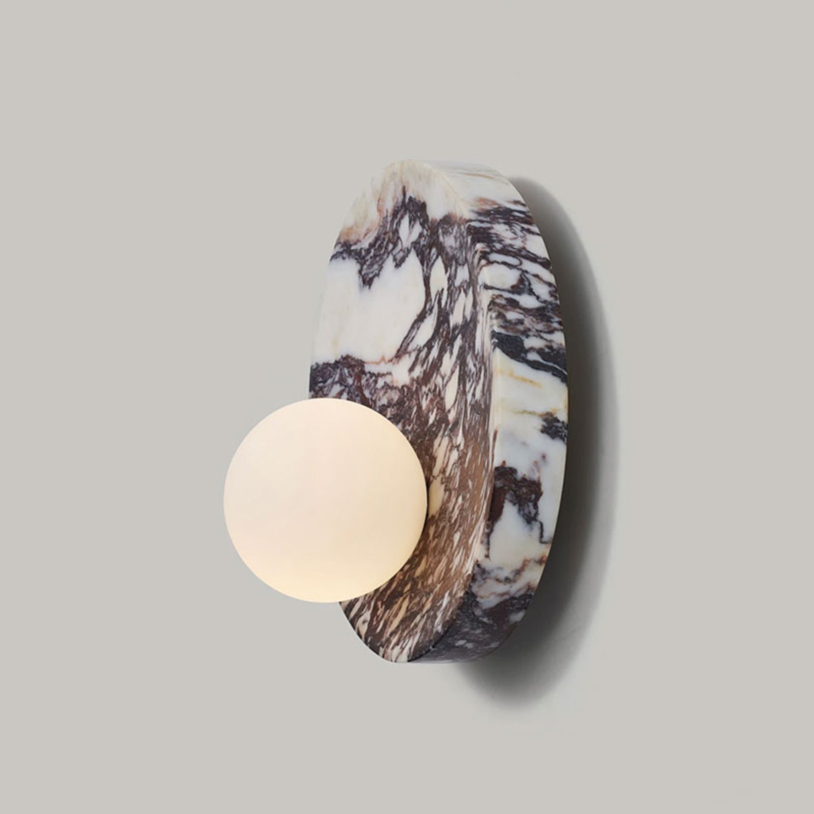 Uphae Premium Nordic Round Marble Glass Wall Lamp - Letslighting
