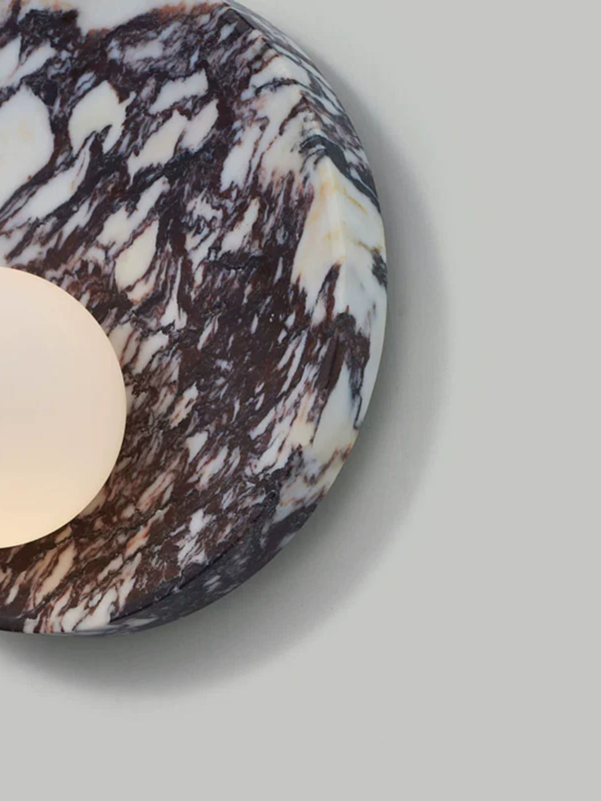 Uphae Nordisch Runde Marmor Glas Wandleuchte-Letslighting