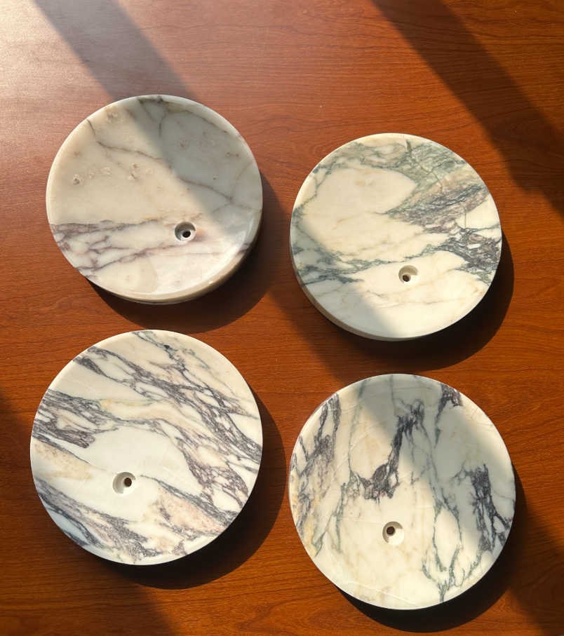 Uphae Nordisch Runde Marmor Glas Wandleuchte-Letslighting