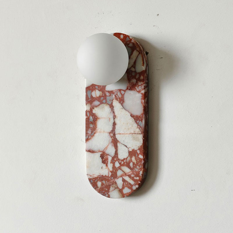 Olnoreth Premium Nordic Art Marble Glass Wall Lamp - Letslighting