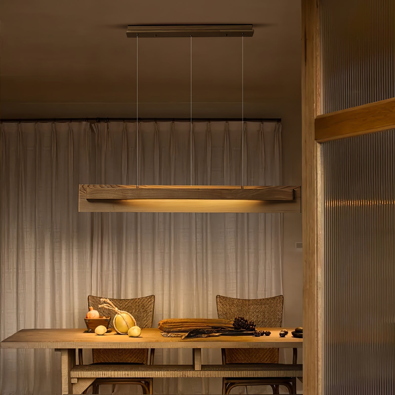 Zaraeyra Minimalistisch Holz Pendelleuchte-Letslighting