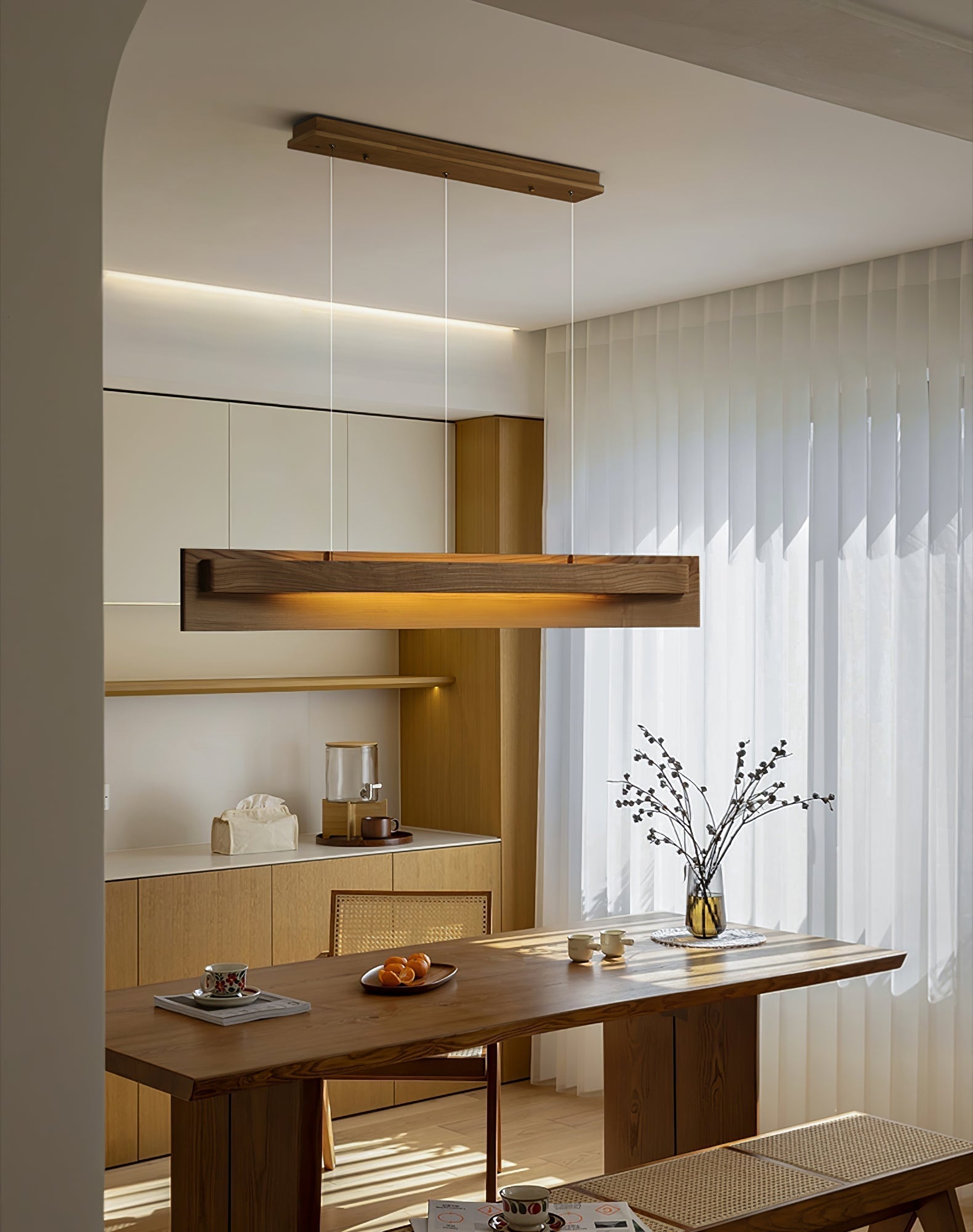 Zaraeyra Minimalistisch Holz Pendelleuchte-Letslighting