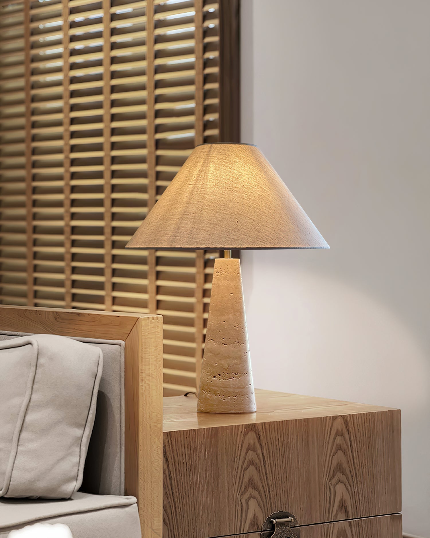 Lulu Travertine Table Lamp - Letslighting