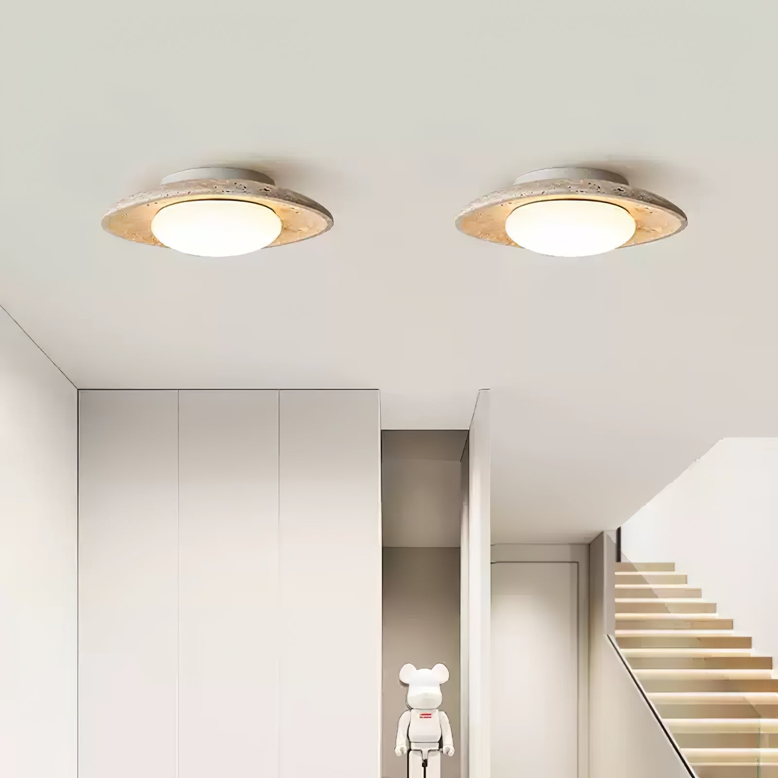 Lena Travertine Ceiling Light - Neutralighting