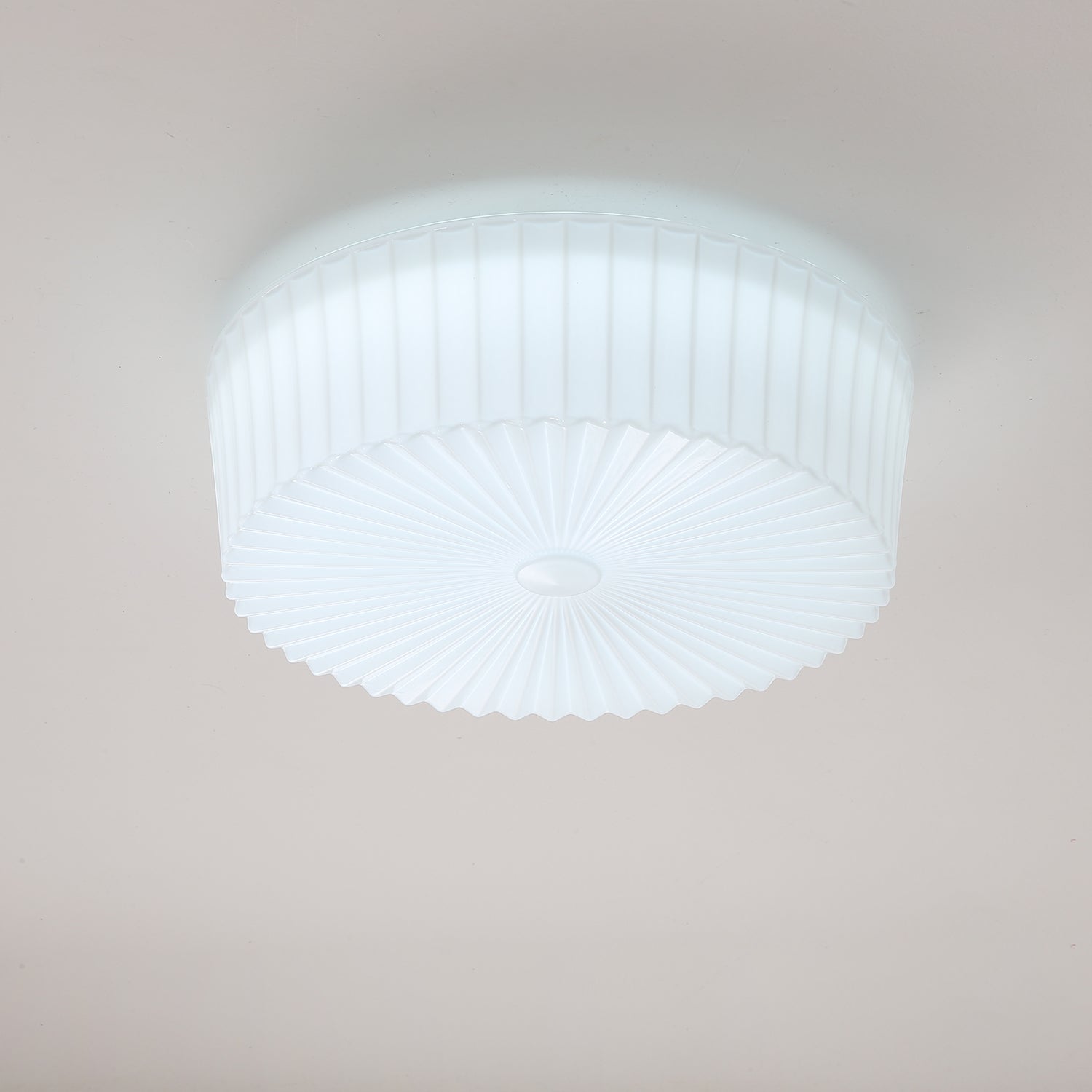 Lustra Deckenleuchte Drum Glas Radiant-Letslighting