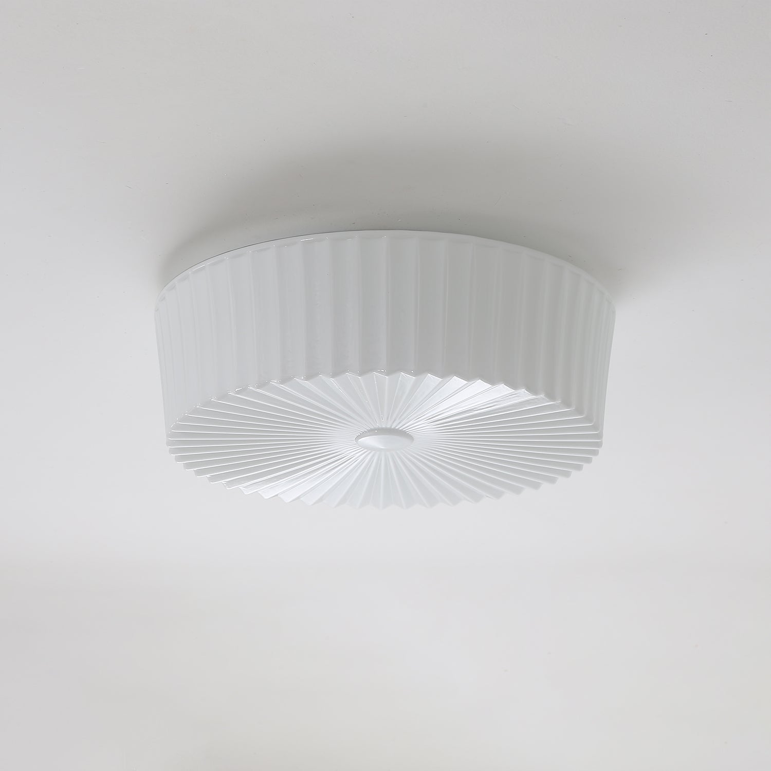 Lustra Deckenleuchte Drum Glas Radiant-Letslighting