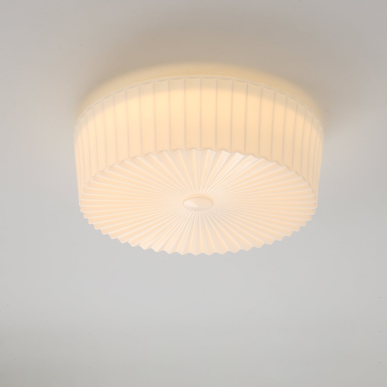 Lustra Deckenleuchte Drum Glas Radiant-Letslighting