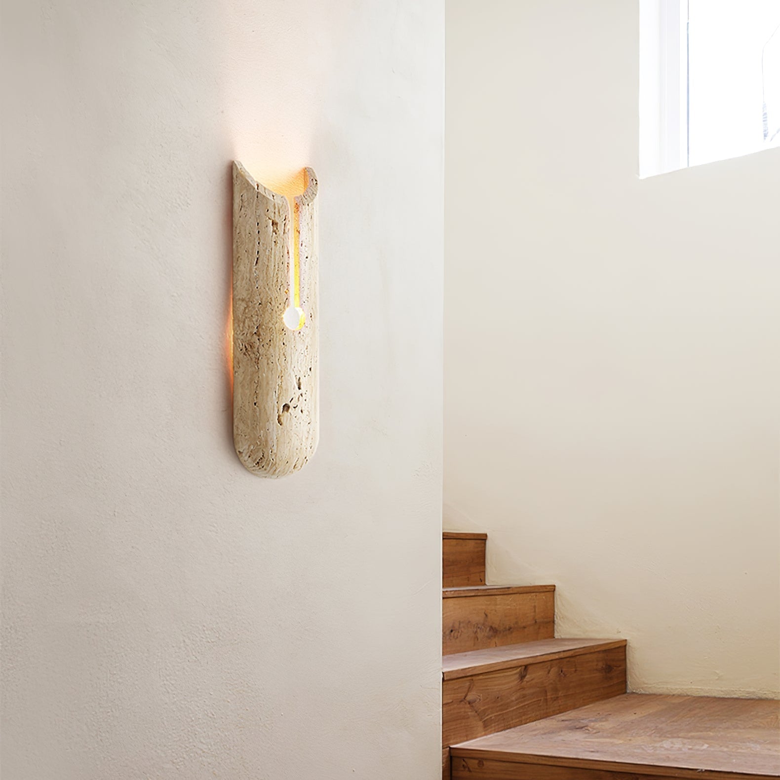 Elraeila Rustic Travertine Wall Light - Neutralighting