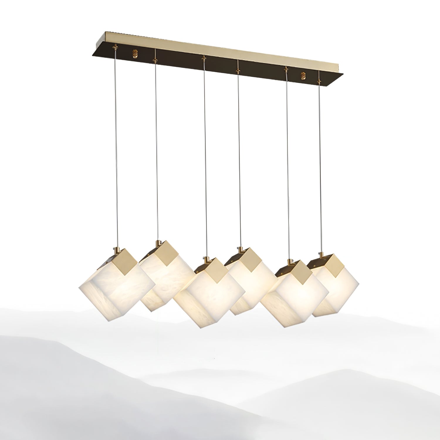 Vevariel Linear Alabaster Pendant Light - Neutralighting