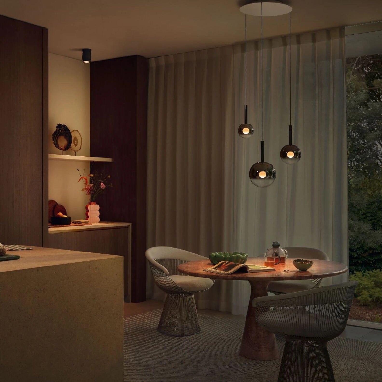 Vetheel Traditionell Wolke Glas Pendelleuchte-Letslighting