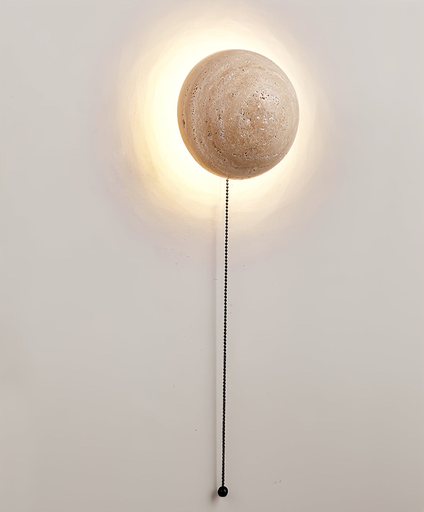 Nyvarion Minimalist Travertine Wall Light - Neutralighting
