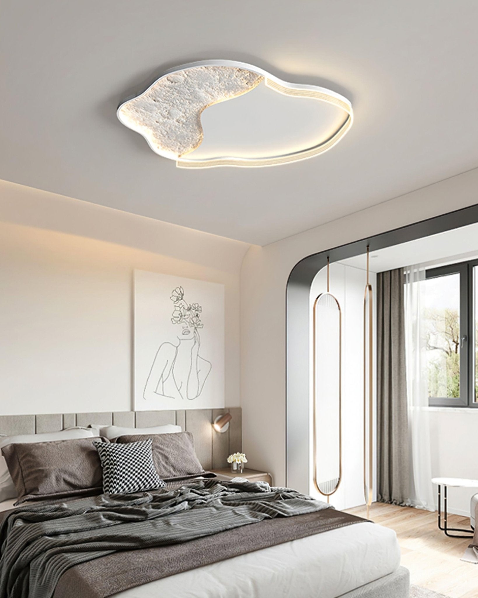 Syvine Nordisch Kunst Lunar LED Deckenleuchte-Letslighting