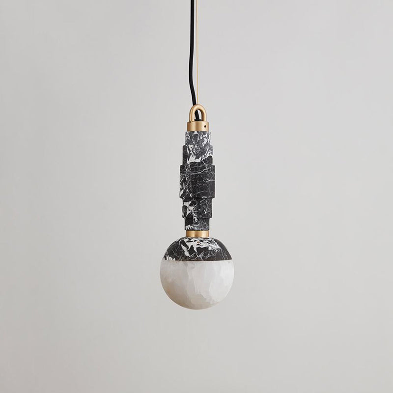Vevinir Modern Minimalist Marble Alabaster Pendant Lamp - Letslighting
