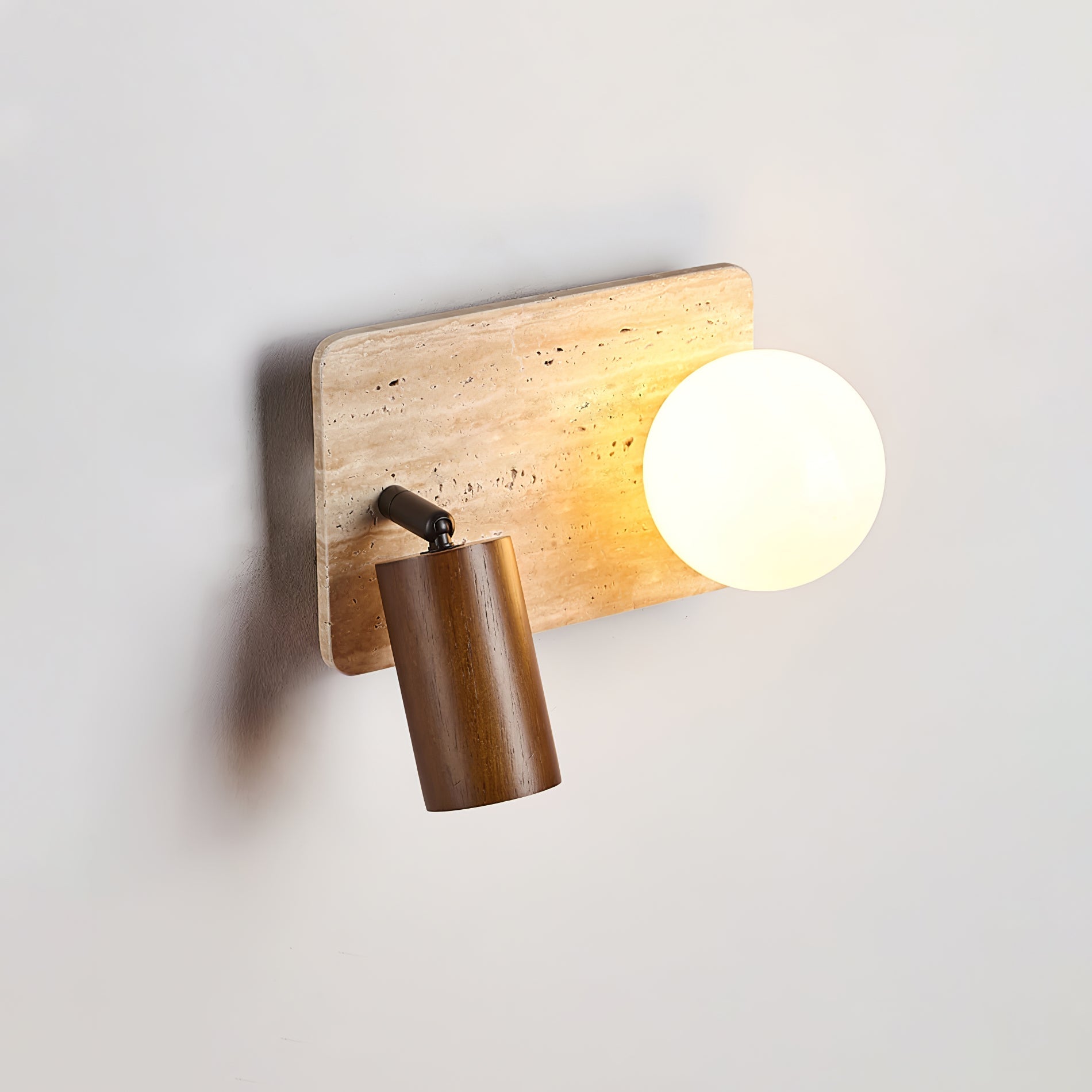 Armara Travertine Disc Wall Light - Neutralighting