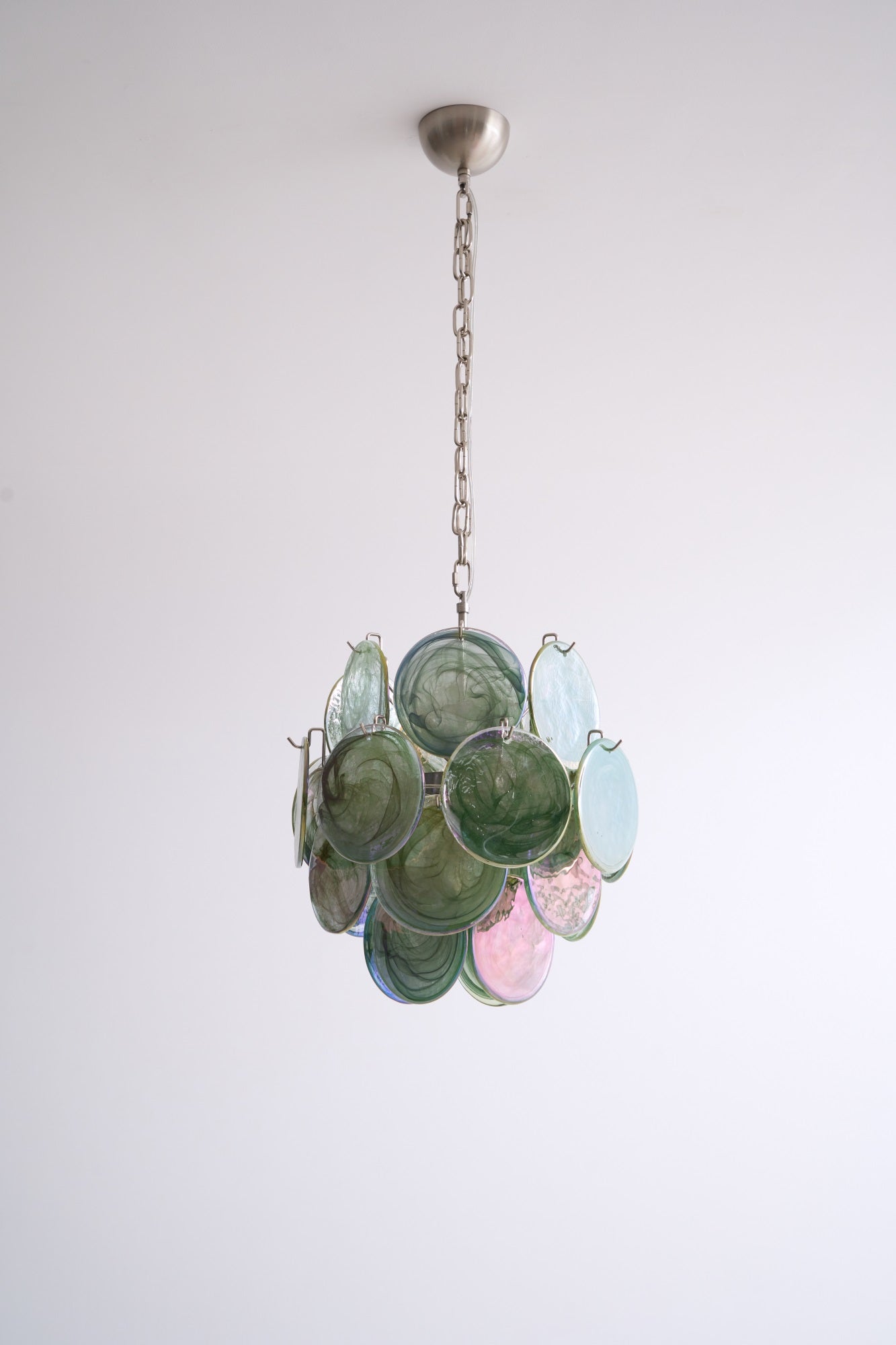 Aurora Chandelier Multicolor Murano Disc Layered Artistic - Neutralighting