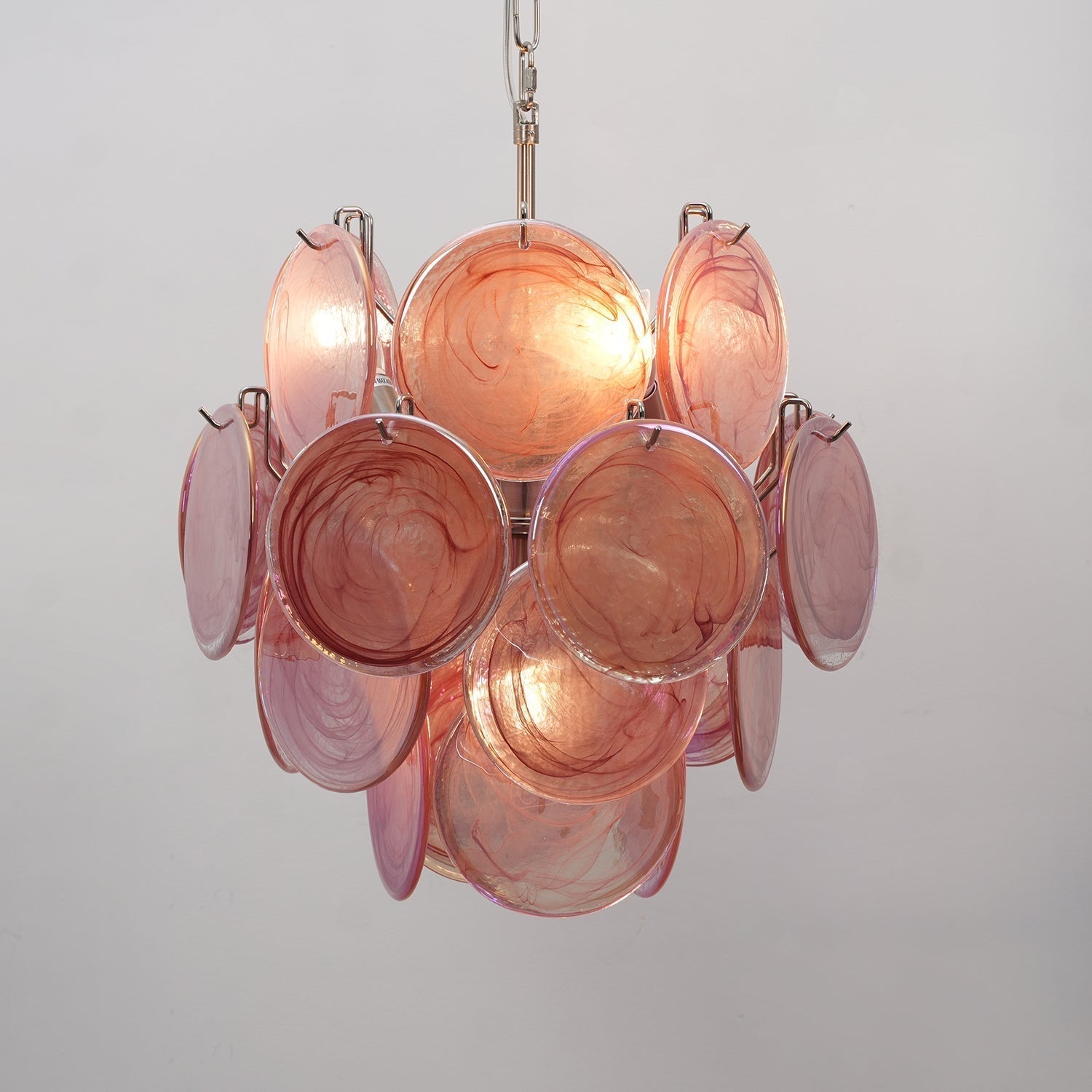 Aurora Chandelier Multicolor Murano Disc Layered Artistic - Neutralighting