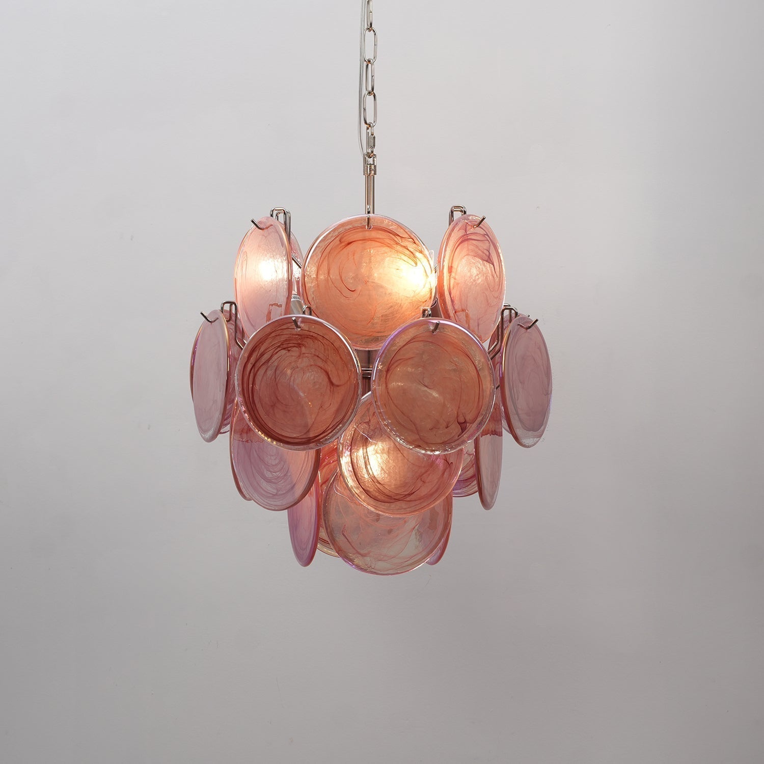 Aurora Chandelier Multicolor Murano Disc Layered Artistic - Neutralighting