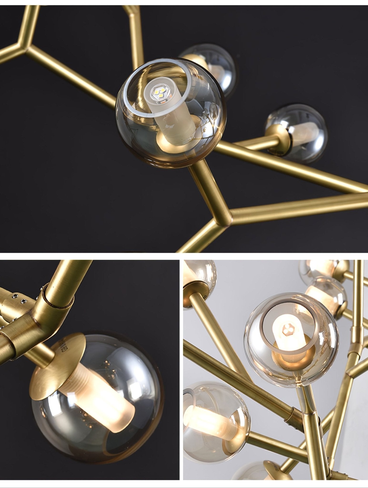 Colton Luxus-Kronleuchter aus Metall-Letslighting