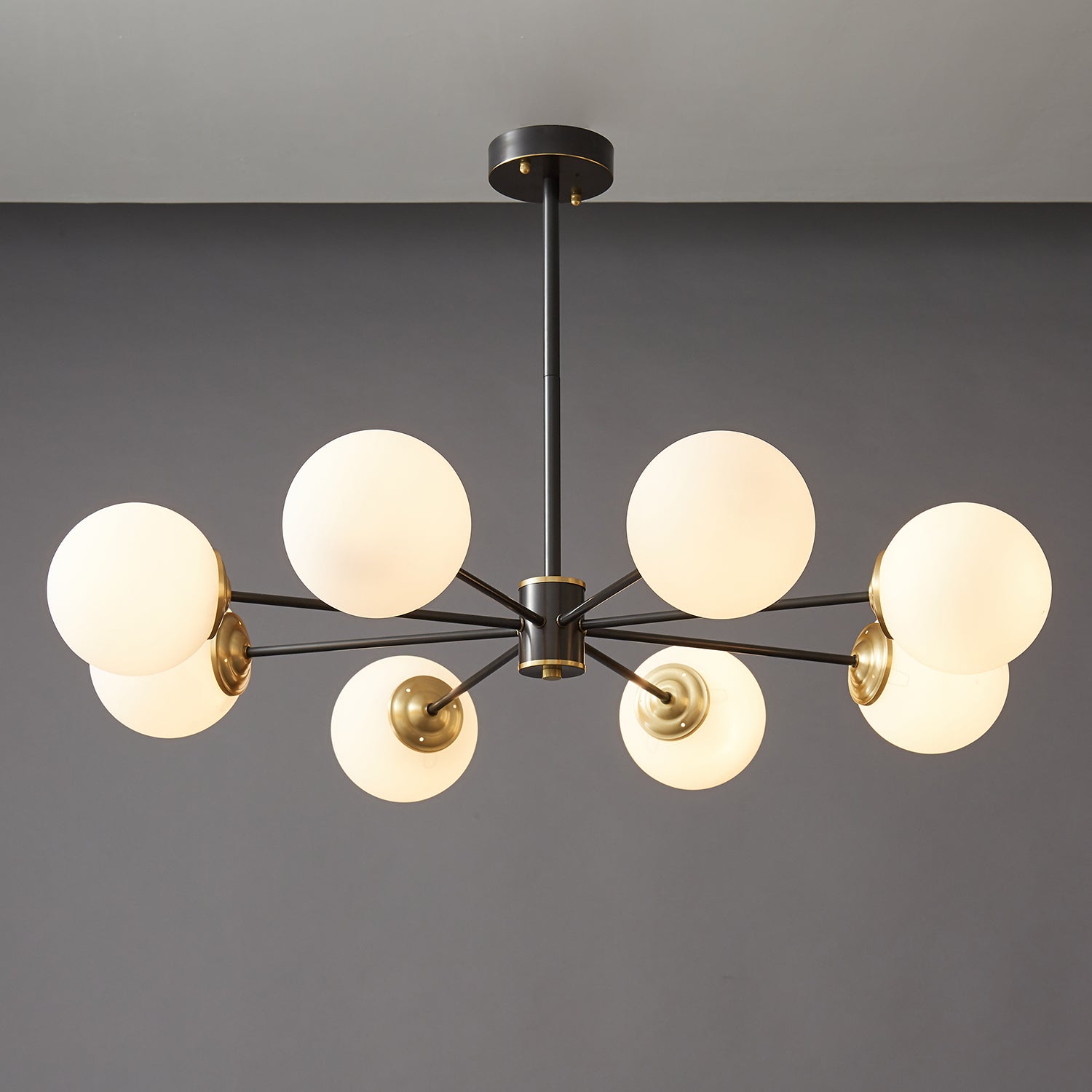 Catalos Moderner Premium-Kronleuchter aus Messing und Glas-Letslighting