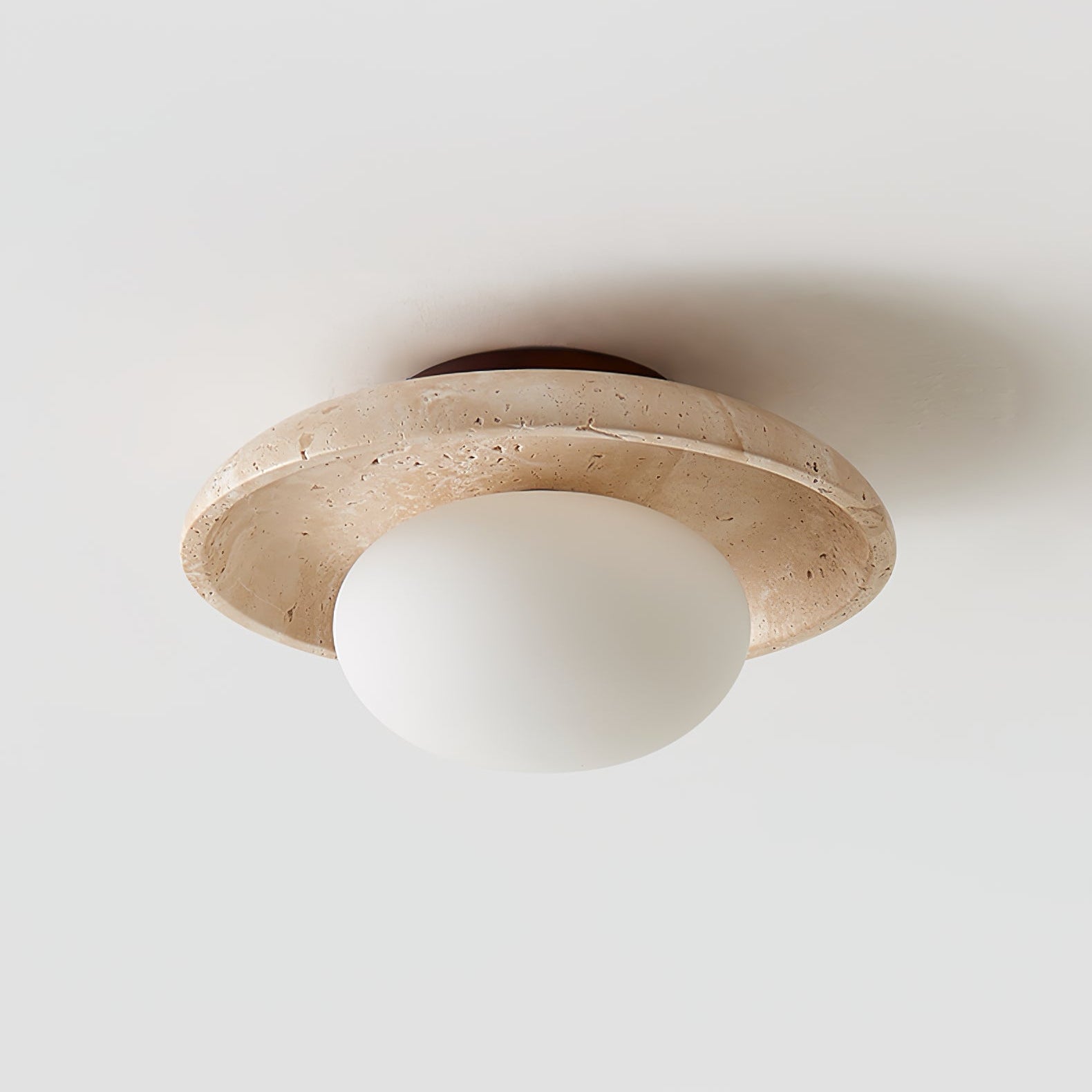 Cataliel Minimalist Travertine Ceiling Light - Neutralighting