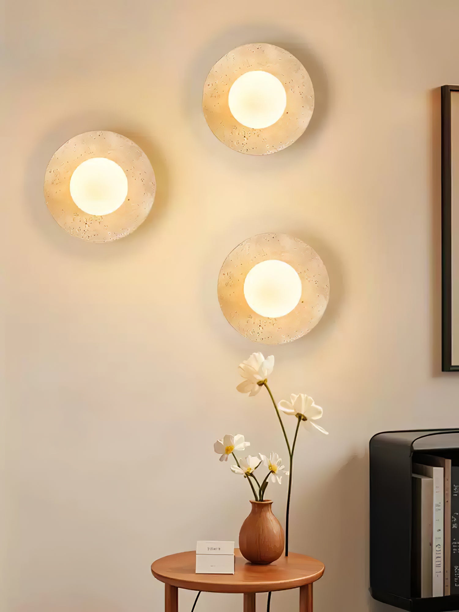 Vesolyra Travertine Ceiling Light - Neutralighting