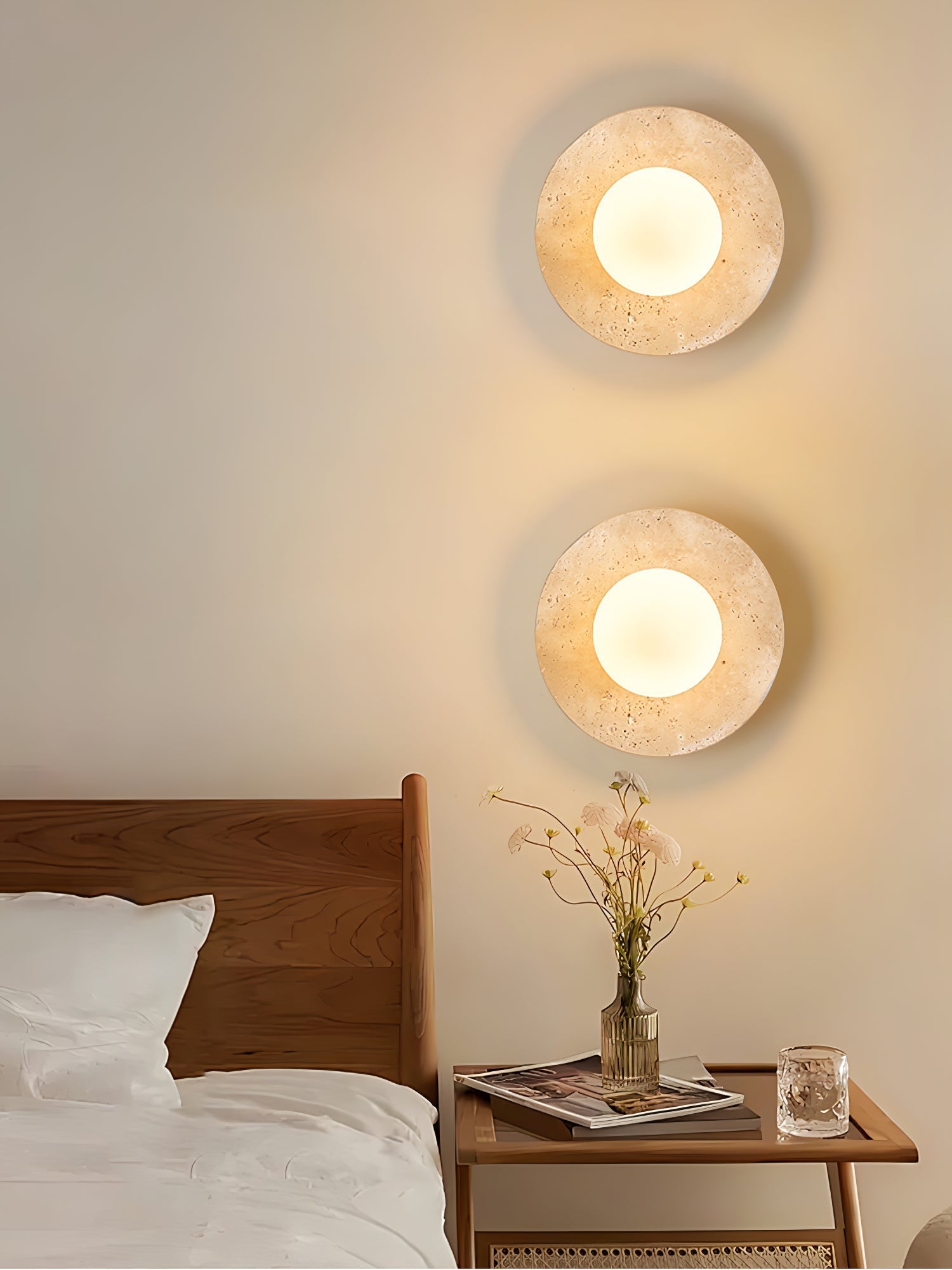 Vesolyra Travertine Ceiling Light - Neutralighting