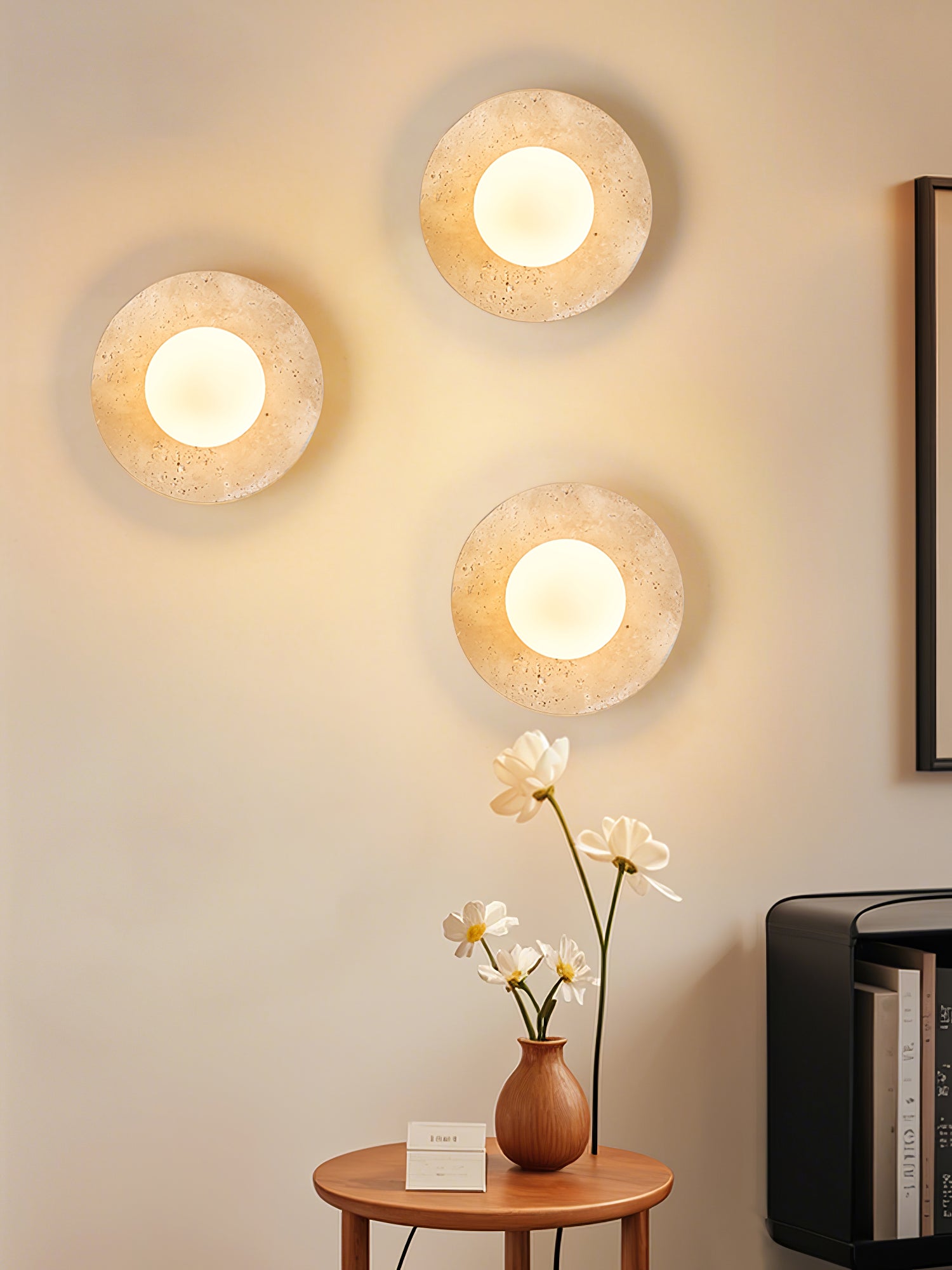 Vesolyra Travertine Ceiling Light - Neutralighting