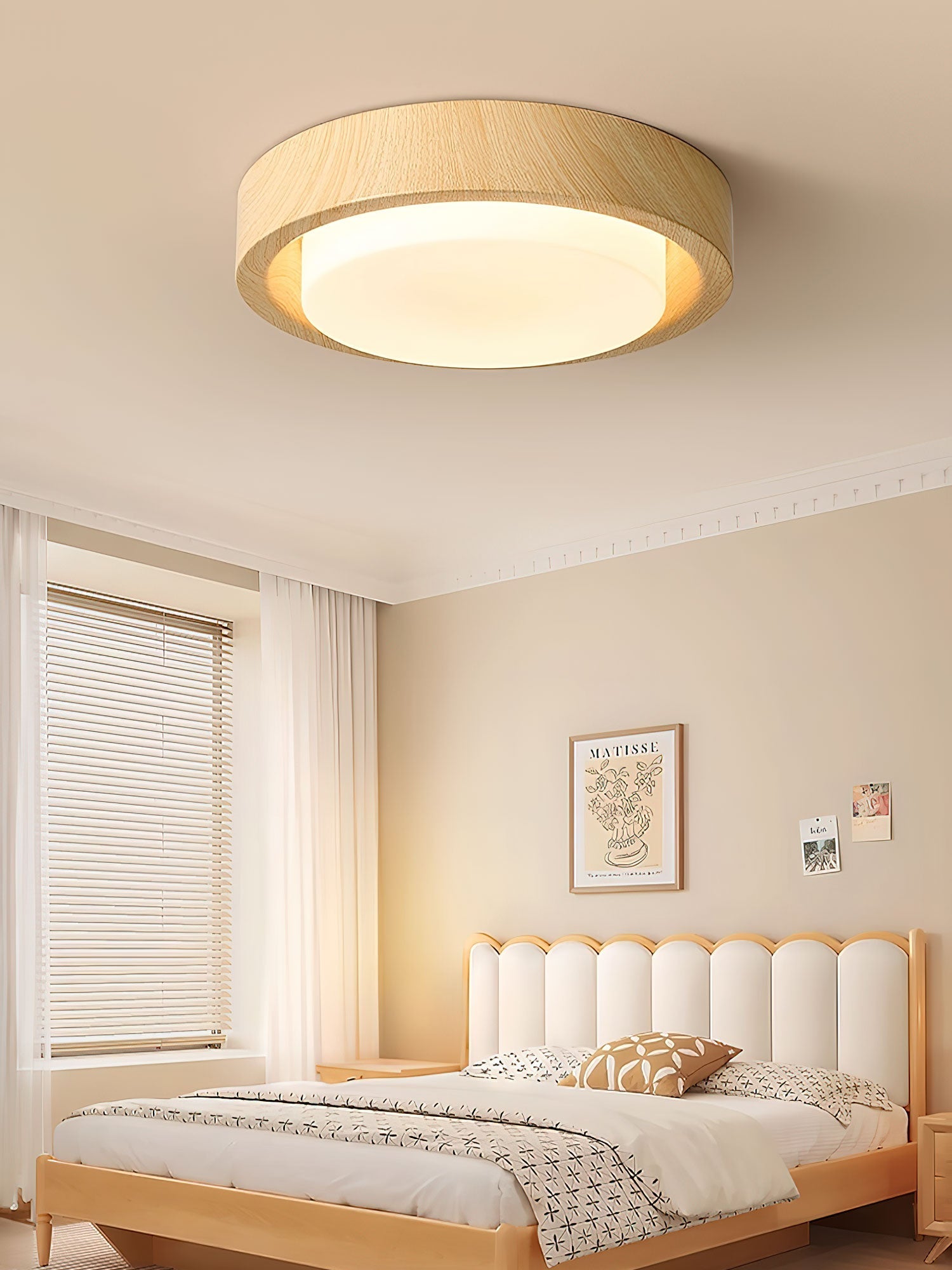 Daniel Minimalistische Deckenleuchte aus Holz-Letslighting