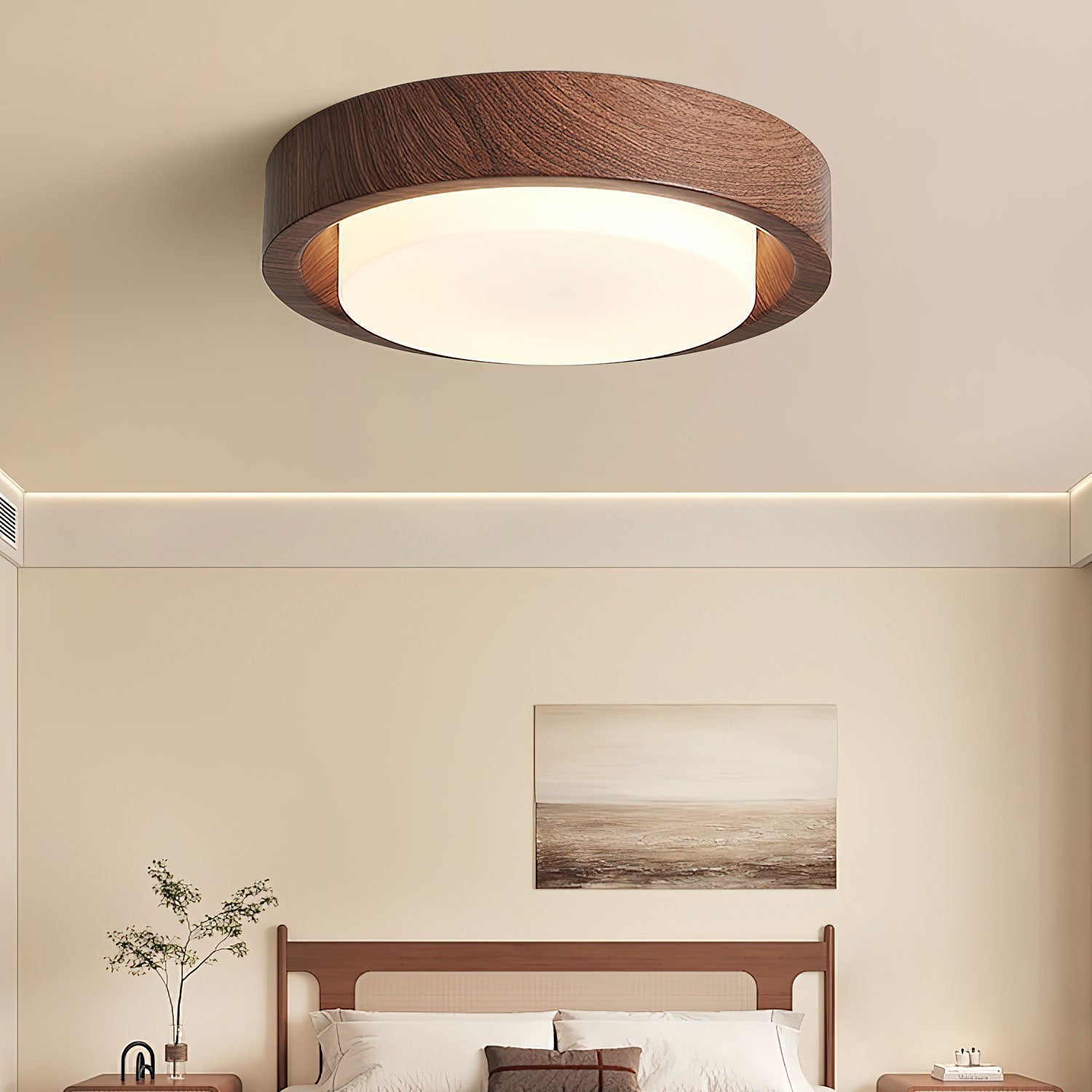 Daniel Minimalistische Deckenleuchte aus Holz-Letslighting