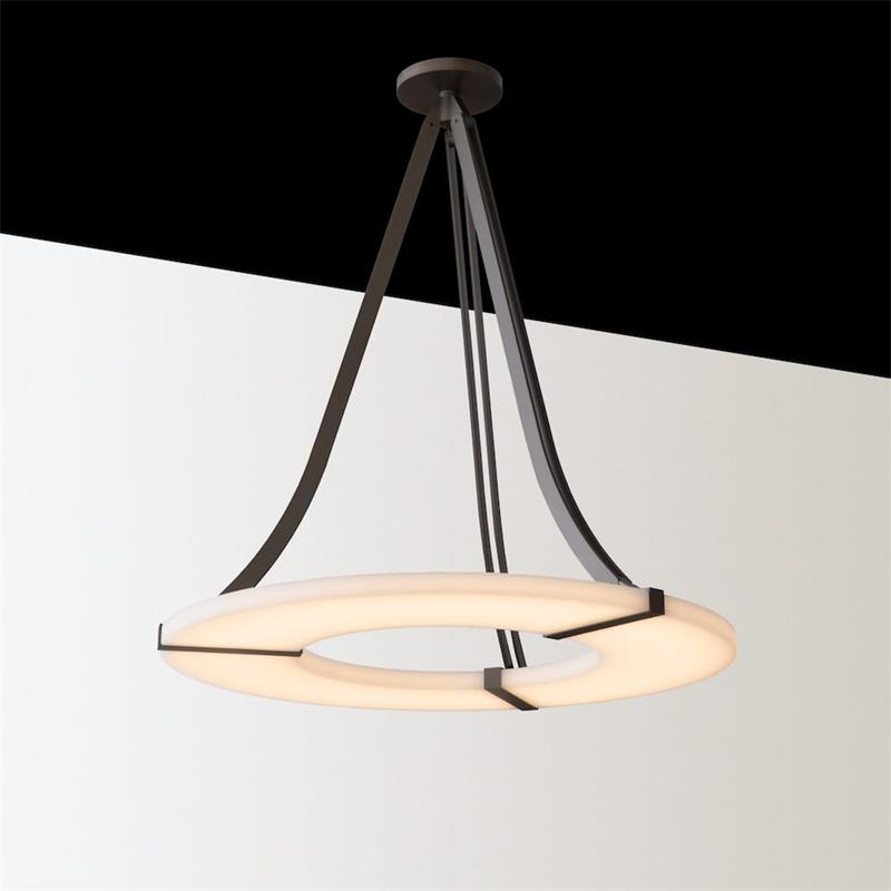 Elirionis Modern Minimalist Metal Alabaster Chandelier - Letslighting