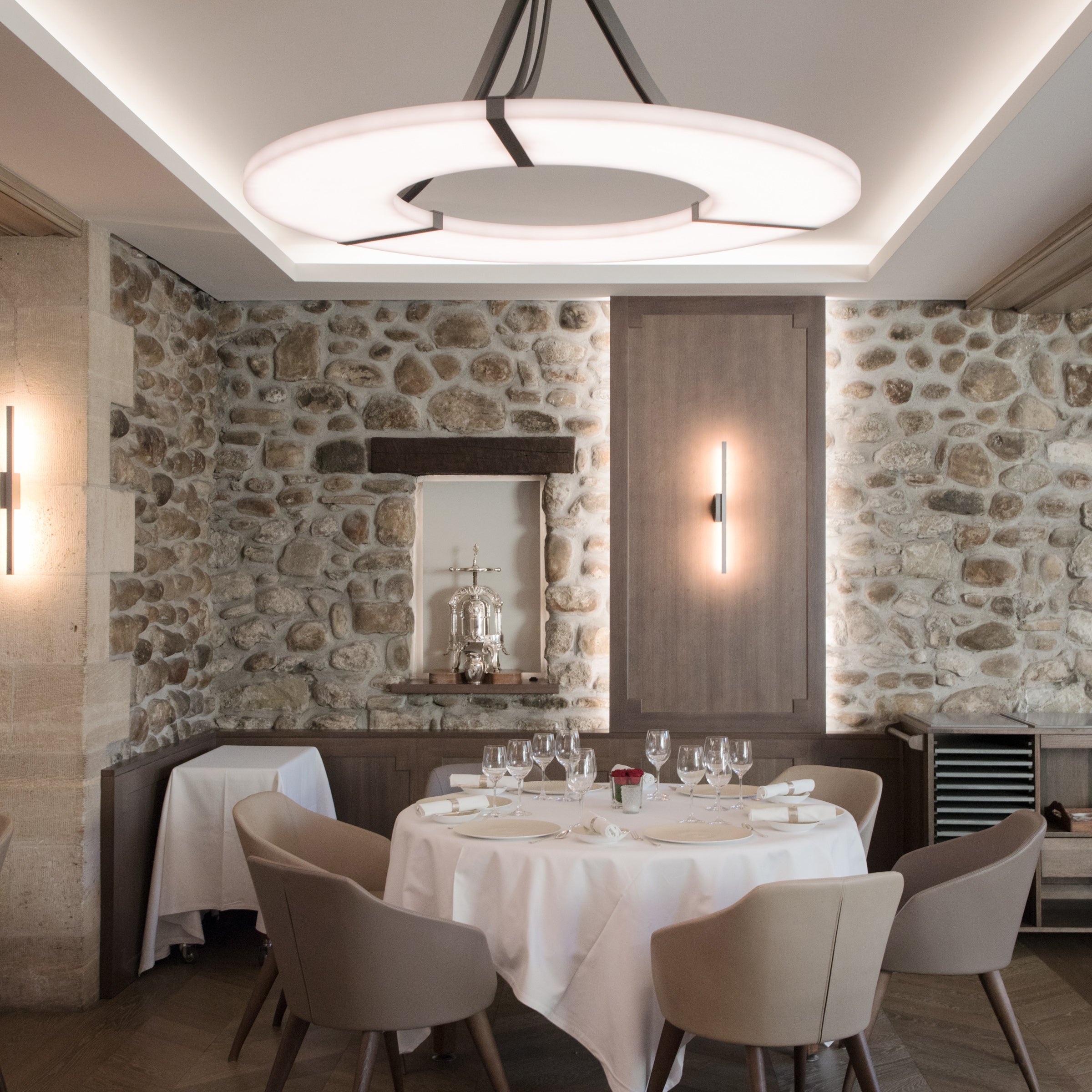 Elirionis Modern Minimalist Metal Alabaster Chandelier - Letslighting