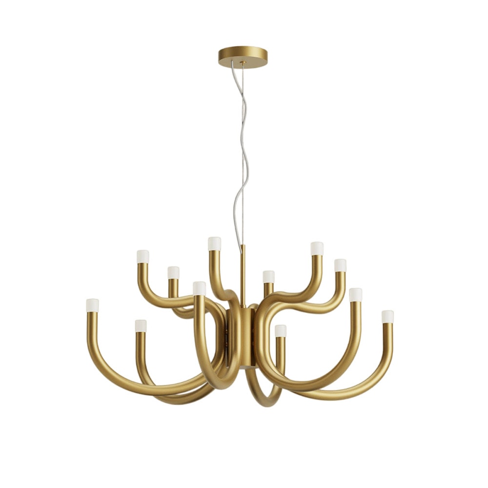 Myvenara Moderner Kronleuchter aus Messing-Letslighting