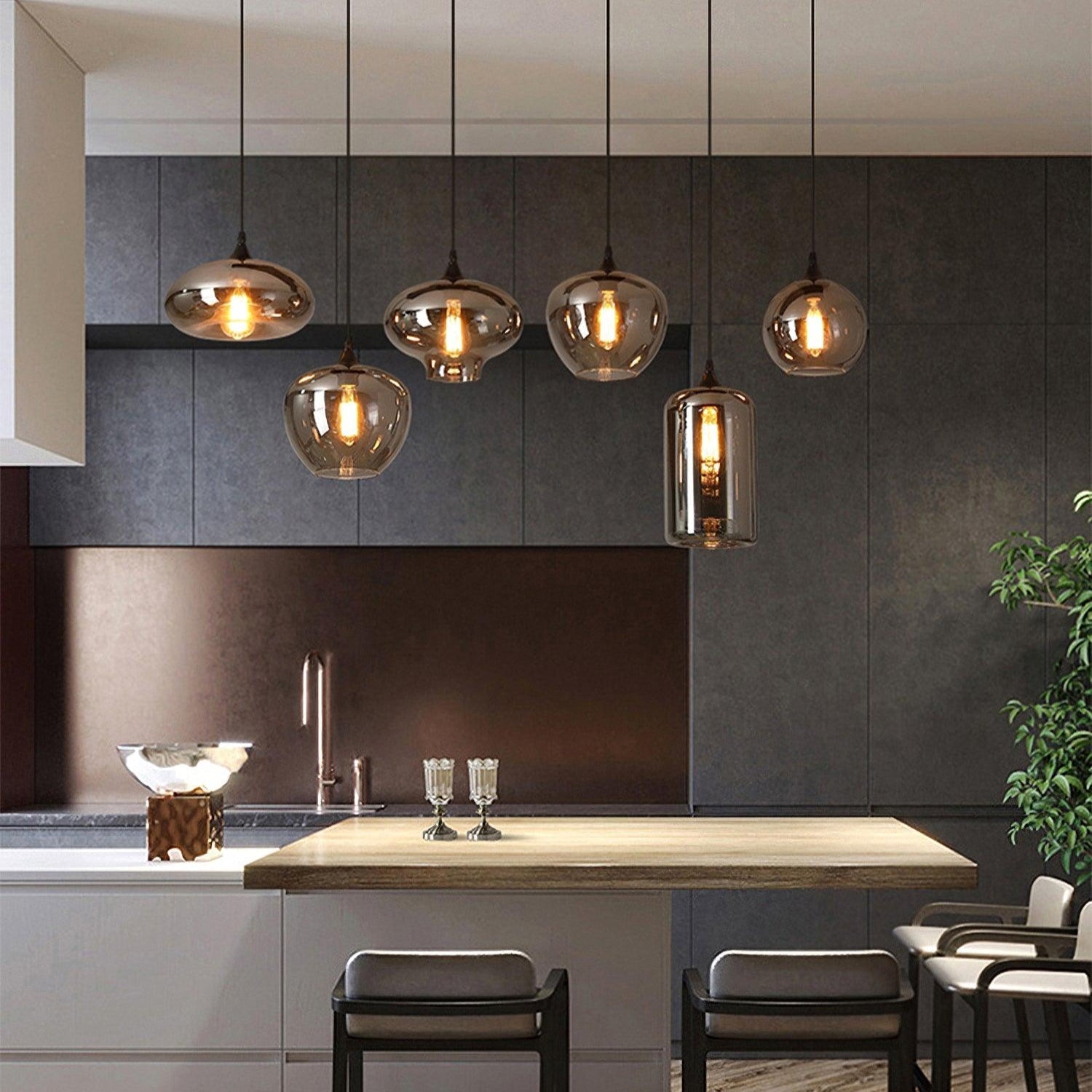 Mirelia Industrielle Pendelleuchte aus Glas-Letslighting