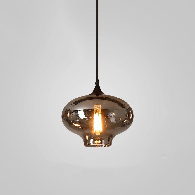 Mirelia Industrielle Pendelleuchte aus Glas-Letslighting