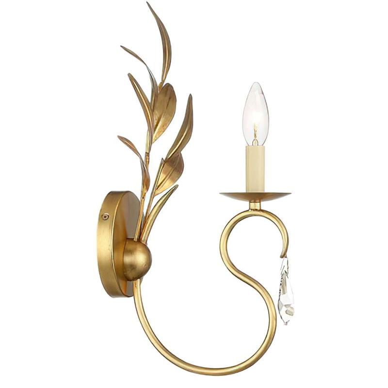 Zerinos Wandleuchte aus Messing mit Kristallen-Letslighting