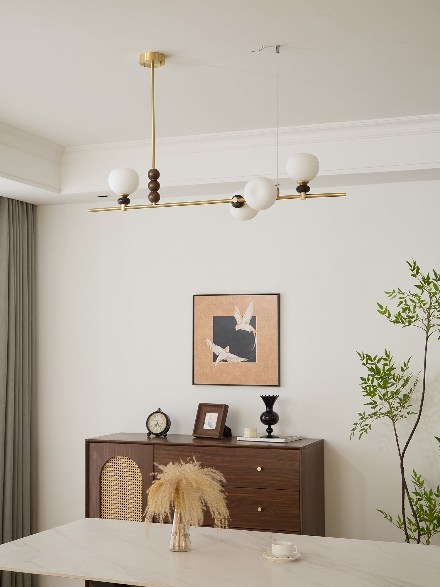 Solaren Holz Vintage Pendelleuchte-Letslighting