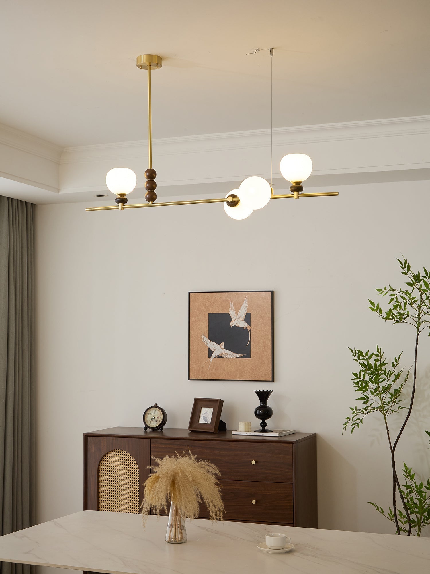 Solaren Holz Vintage Pendelleuchte-Letslighting
