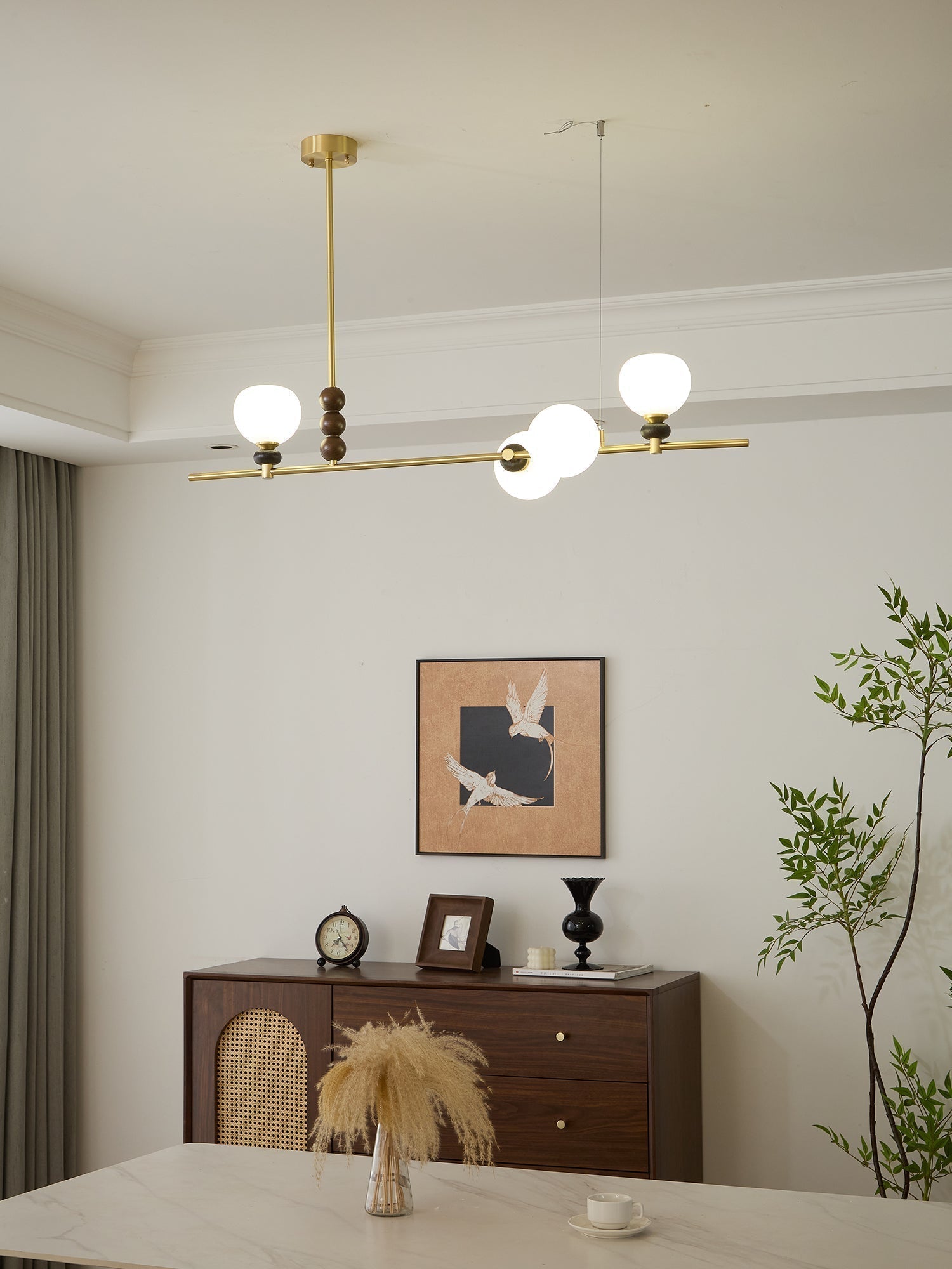 Solaren Holz Vintage Pendelleuchte-Letslighting