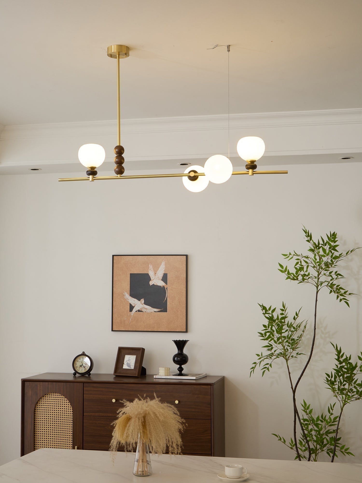 Solaren Holz Vintage Pendelleuchte-Letslighting