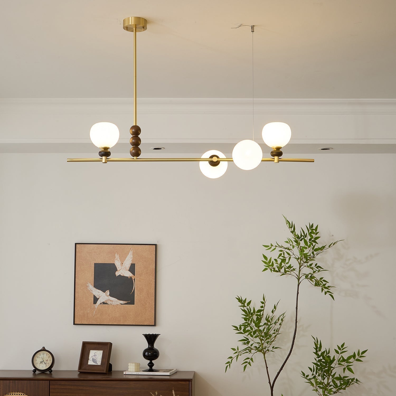 Solaren Holz Vintage Pendelleuchte-Letslighting