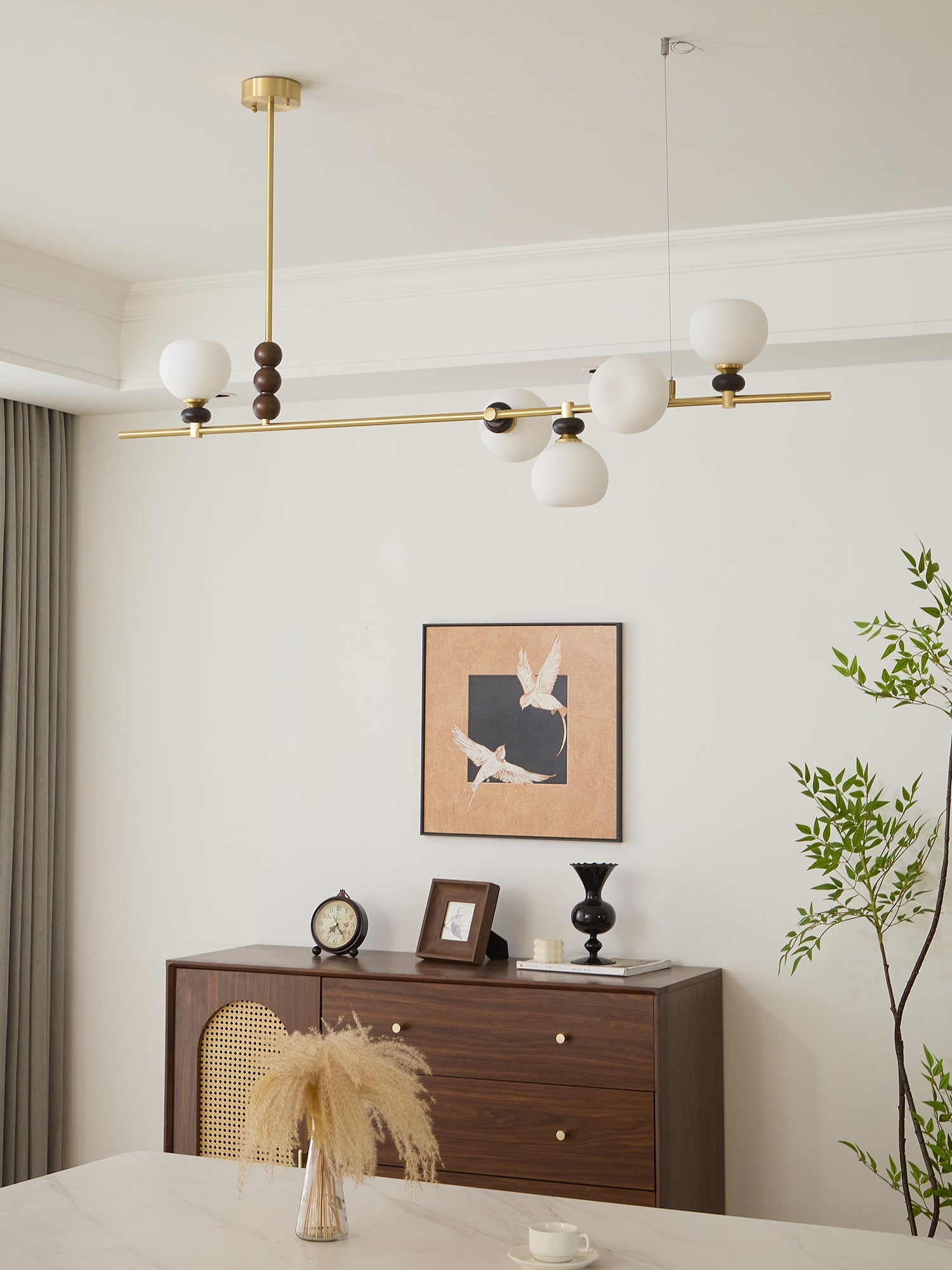Solaren Holz Vintage Pendelleuchte-Letslighting