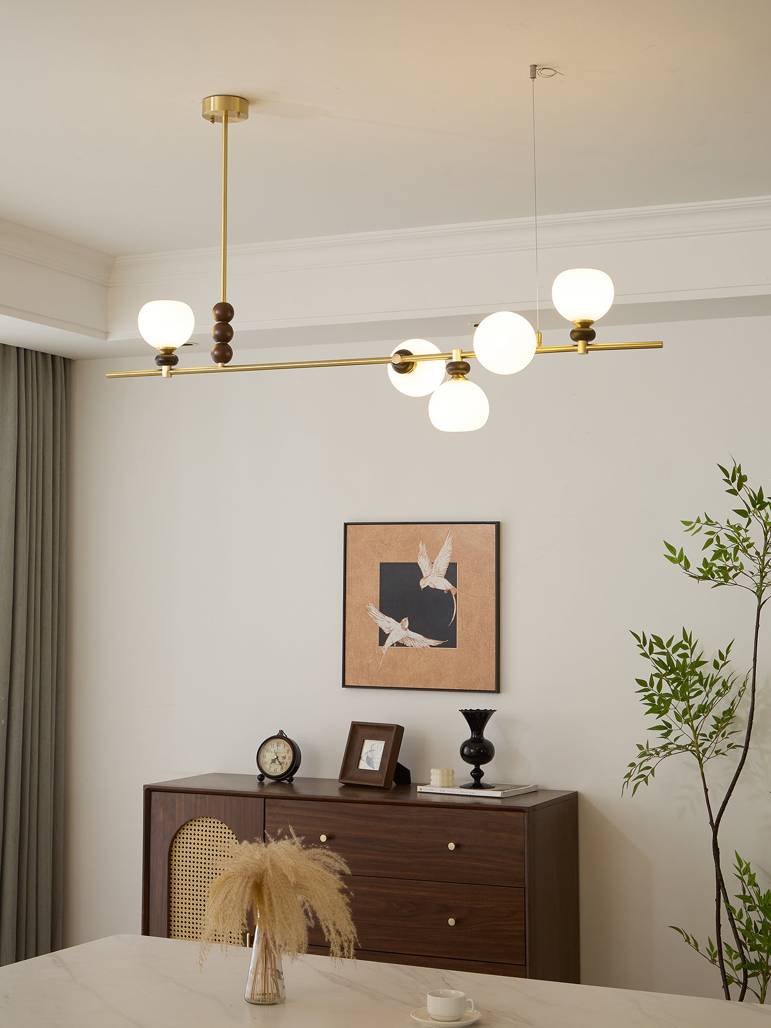 Solaren Holz Vintage Pendelleuchte-Letslighting