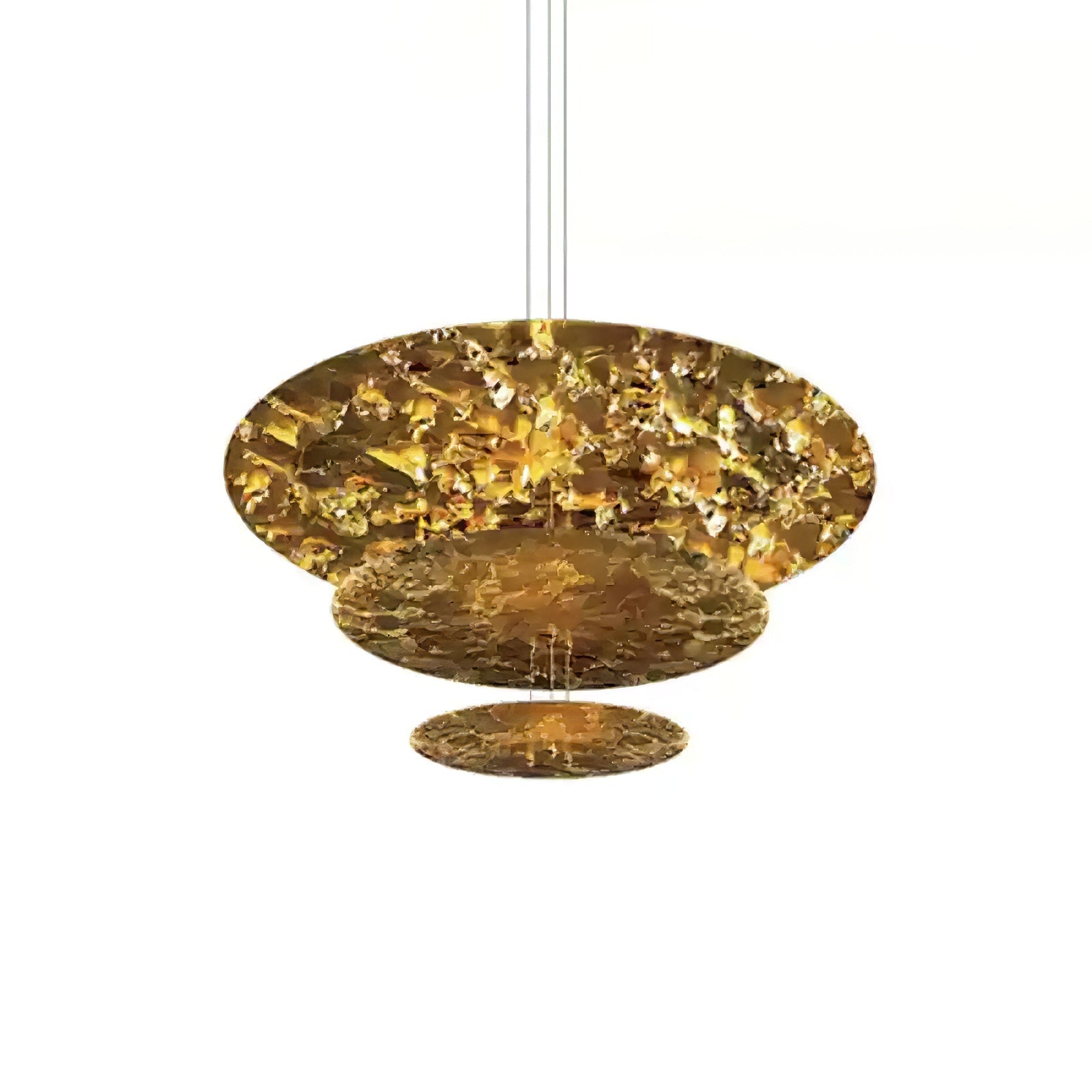 Zathaara Mehrlagige Pendelleuchte aus Goldfolie-Letslighting
