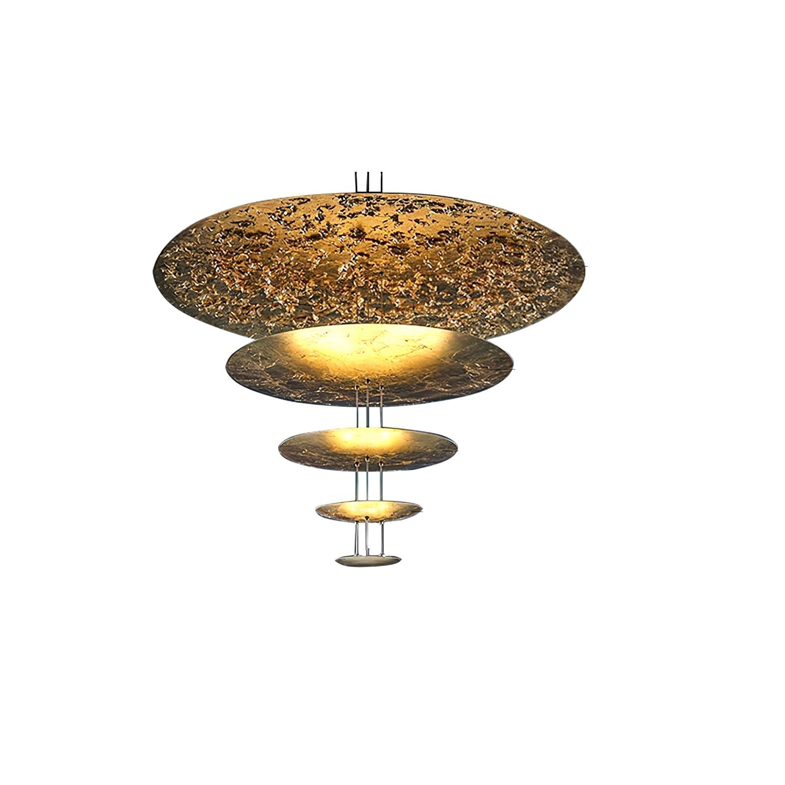Zathaara Mehrlagige Pendelleuchte aus Goldfolie-Letslighting