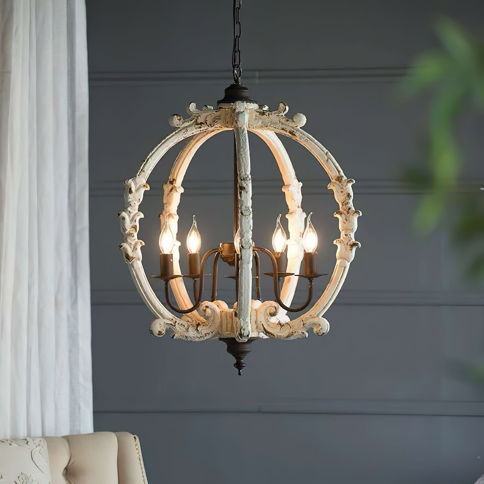 Vathais Vintage Industrial Holz Pendelleuchte-Letslighting