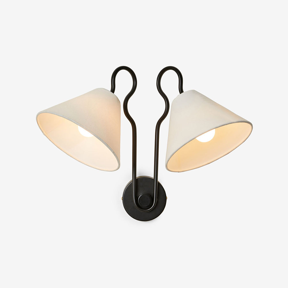 Elthayra Stoff Vintage Industrial Wandleuchte-Letslighting