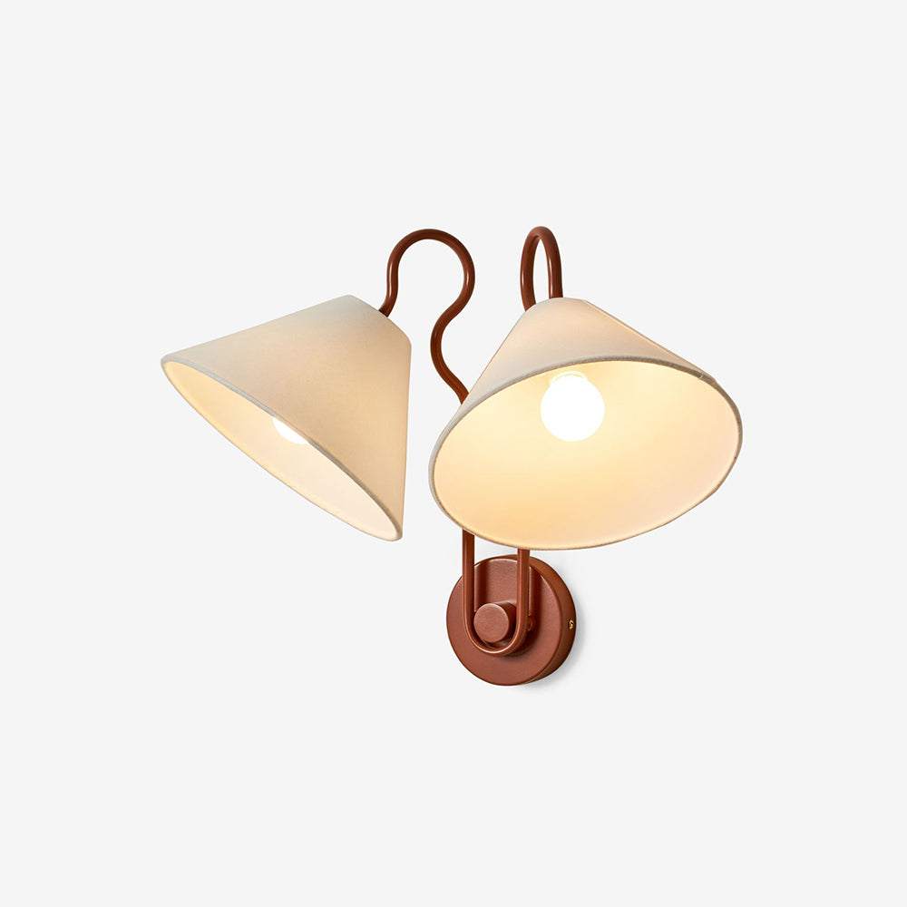 Elthayra Stoff Vintage Industrial Wandleuchte-Letslighting